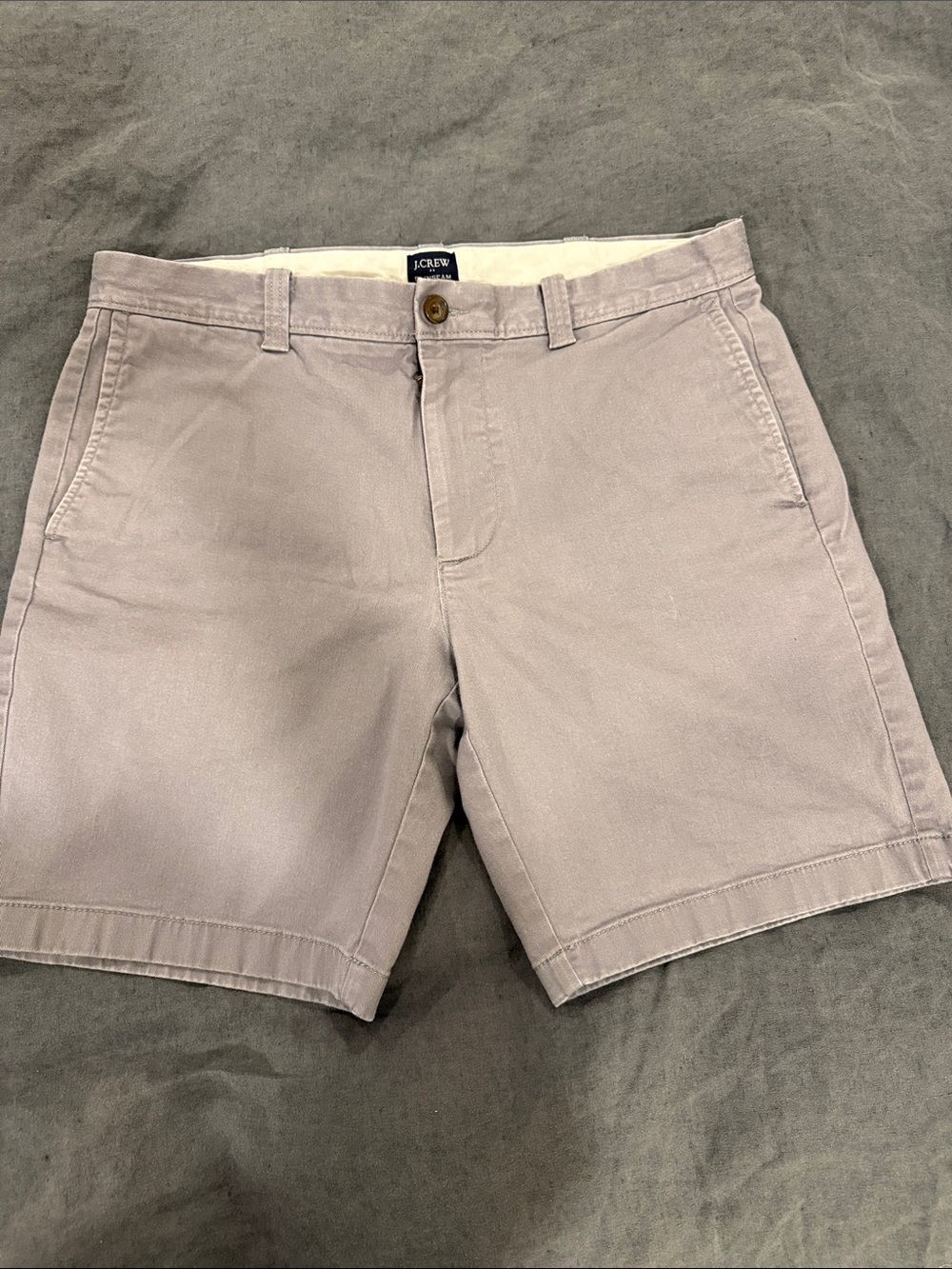 J. Crew Flat Front Chino Shorts in Light Taupe